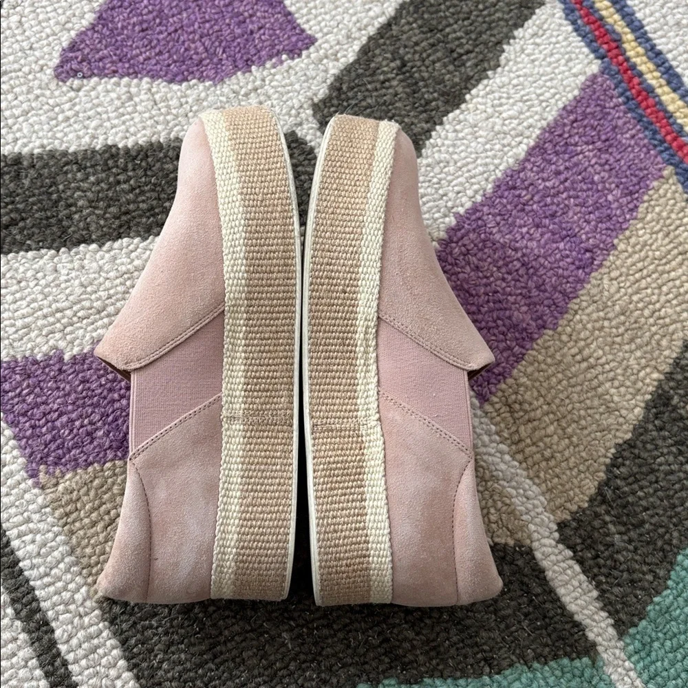 Vince Wilden Platform Suede Slip On Sneakers Shoes